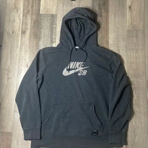 Vintage y2K Nike sb hoodie grey black tag